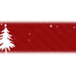 クリスマス風　モミの木と雪の結晶（28パターン）