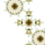 十字と雪華模様の壁紙（4パターン）