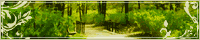森の小道のバナー台