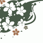 桜と波模様のイラスト素材（12パターン）