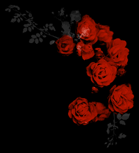 ゴシックな雰囲気の薔薇（6パターン）