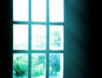 アーチ型の窓の写真素材