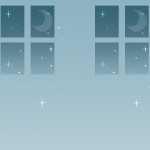 窓と月（4パターン）