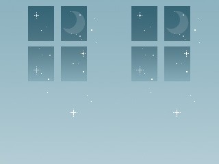 窓と月（4パターン）