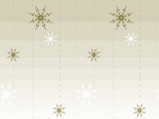 フォークロア調の雪の結晶（4パターン）
