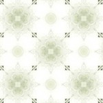 四葉のクローバーのような格子状の幾何学模様（4パターン）