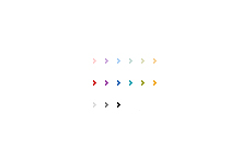 ミニマムなくの字型の矢印（透過GIF）（4パターン）