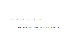 伸び縮みするシンプルな矢印（透過GIF）（4パターン）
