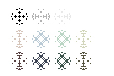 十字のワンポイント（透過GIF）（11パターン）