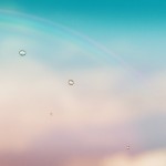 雨粒と虹と空（3パターン）