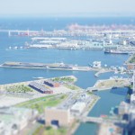 【高解像度】横浜赤レンガ倉庫付近のジオラマ風写真（3パターン）