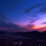 【高解像度】長崎港の夕景